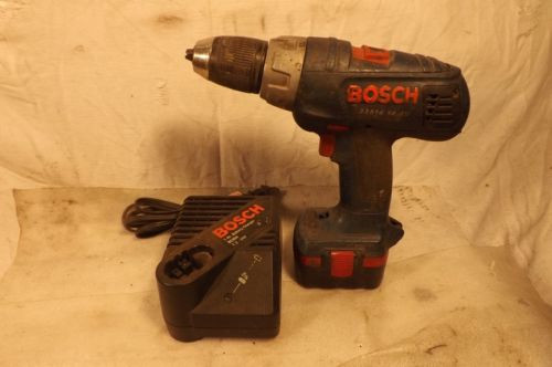 BOSCH MODEL #33614 CORDLESS 1/2" CHUCK 14.4V DRILL/DRIVER PLUS BATTERY & CHARGER
