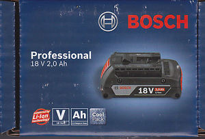 Batteria 18V 2 Ah Bosch x gsr 18 gsb 18 originale 2607336905 batterie litio