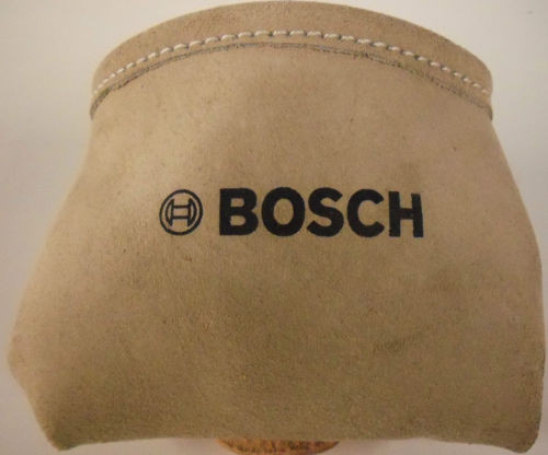 BOSCH  Heavy Duty Beige Suede Leather Nail & Small Tools Pouch BO-039-CN