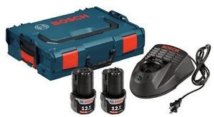 Bosch SKC120-202L 12-Volt Max Lithium-Ion Starter Kit with (2) 2.0 Ah Batteries,