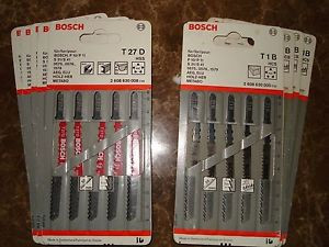 NEW Bosch Jigsaw Blades (T1B & T27D) 31/2 inch--wood/metal-see pics-  45 total-