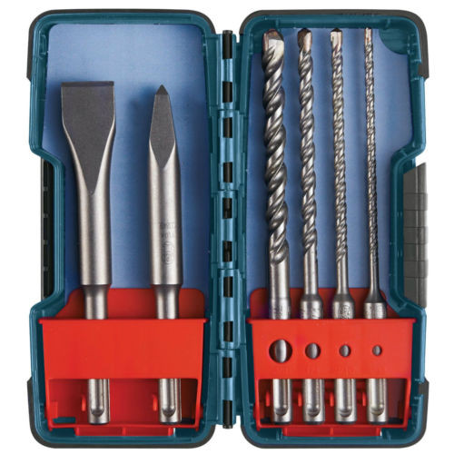 Bosch SDS Plus Rotary Drill Hammer Masonry Breaker Bit Chisels & Carbide Set Kit