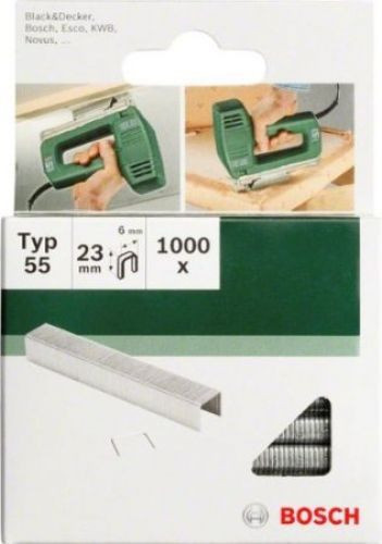 Bosch 2609255825 12mm Type 55 Narrow Crown Staples (Pack of 1000)