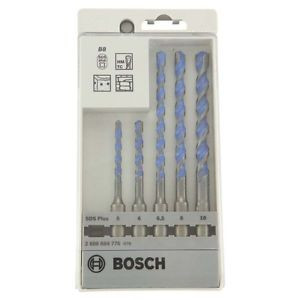 Bosch SDS Plus B8 Drill Bit Set 5pc