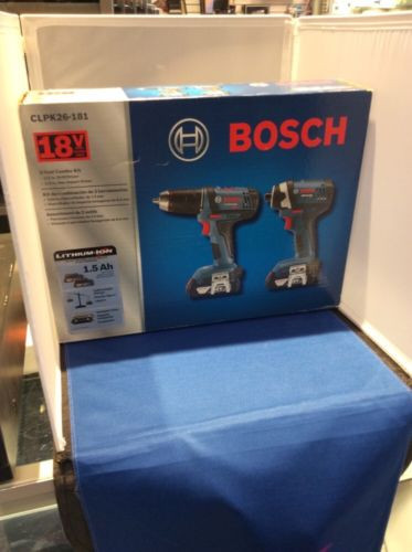 Bosch 18-Volt Lithium Ion Cordless Combo Kit with Carrying Bag CLPK26-181