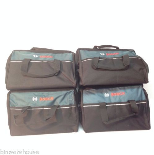 New 4 Bosch 16" Canvas Carring Tool Bag  2610023279 18v Tools 2 Outside Pocket