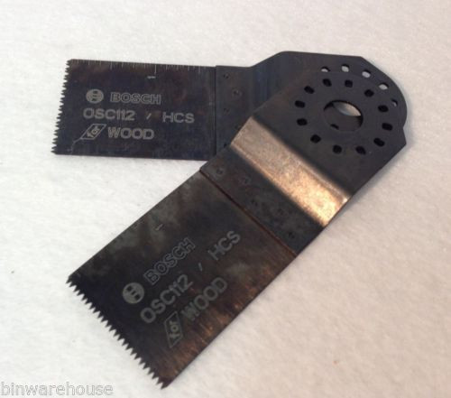 Two (2) NEW Bosch OSC112 1-1/2" x 1-5/8" HCS Plunge Cut Blades For Wood