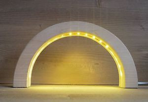 LED Arcos Linde tallado en madera 12,5 cm Arco de luces NUEVO
