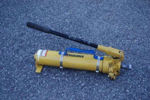 ENERPAC P-80 HYDRAULIC HAND PUMP 10,000PSI MAX W/ FEMALE COUPLER & HANDLE