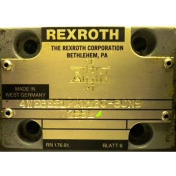 REXROTH Canada Japan VALVE 4WE6E51/AW120-60N9