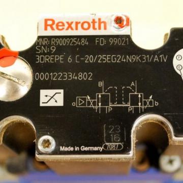 Rexroth USA Greece 4WRZE25W6-220-70/6EG24N9ETK31/A1D3V Valve, 3DREPE6C-20/25EG24N9K31/A1V.