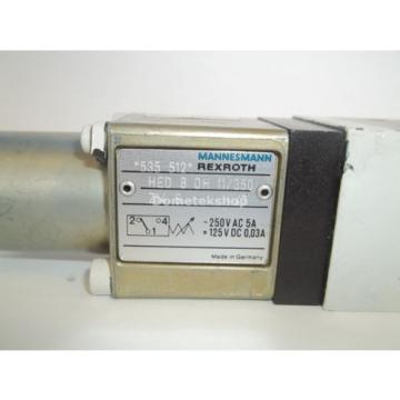 Mannemann Rexroth HSZ 06 A608-31/M00 X08269 Hydraulic Valve with HED 8 0H 11/350
