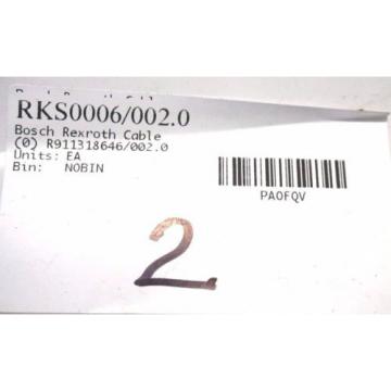 NEW Singapore Singapore BOSCH REXROTH RKS0006 / 002.0 CABLE R911318646/002.0 RKS00060020