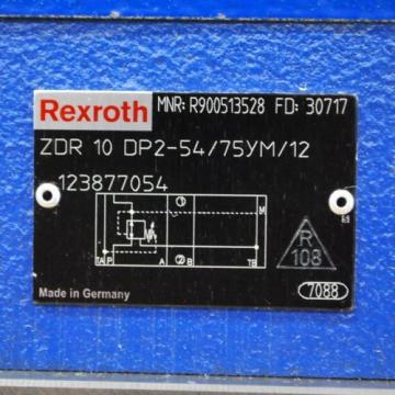 Rexroth Singapore Italy #4WE10E33/CW110N9K4, #ZDR10DP2-54/75YM/12, #DD05HP013S. - USED