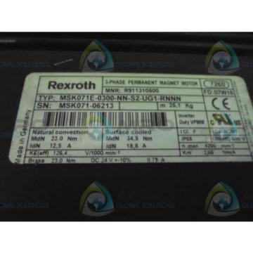 REXROTH MSK071E-0300-NN-S2-UG1-RNNN SERVO MOTOR Origin NO BOX
