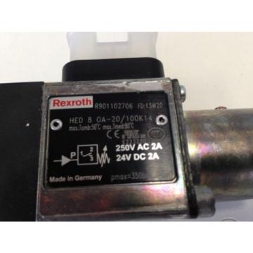 NEW Greece Japan REXROTH HED 8 0A-20/100K14,R901102706  HYDRO-ELECTRIC PRESSURE SWITCH FB