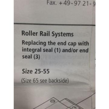 REXROTH Mexico Mexico 1810-510-00 ROLLER RAIL SYSTEM SIZE 55 NEW (I3)