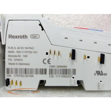 Rexroth Italy Germany R-IB IL 24 DI 16-PAC Modul R911170752-101 &gt; ungebraucht! &lt;