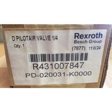 Rexroth China Japan PD20031-0000 1/4&#034; D Pilotair Valve