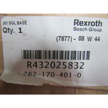 Rexroth Russia Russia Bosch R432025832 ISO 261 Single Base 3/8&#034; and 1/8&#034; NPT Ports NIB