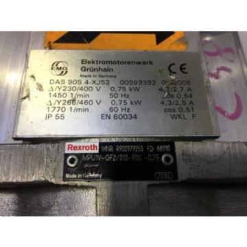 EMG India Greece ELEKTROMOTOR + REXROTH INNENZAHNRAD PUMPE /// DAS 90S 4-XJ53 + PGF2-22/013LN