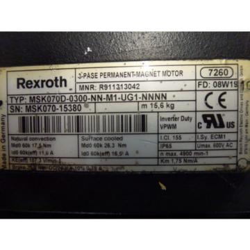 Rexroth Australia Germany MSK 070D-0300-NN-M1-UG1-NNNN + Sick Stegmann SKM36-HFA0-K02