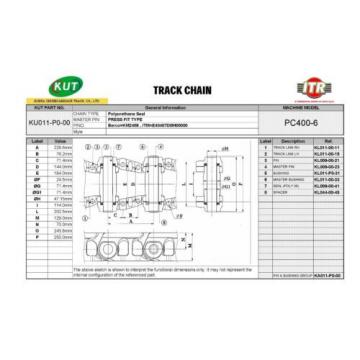 Track Chain Komatsu PC400-6, PC400-7, PC450-6, PC450-7 46 links