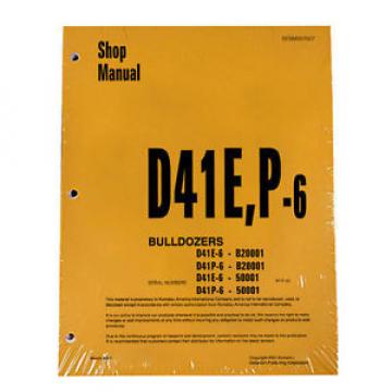 Komatsu D41E-6, D41P-6 Series Dozer Service Shop Repair Printed Manual