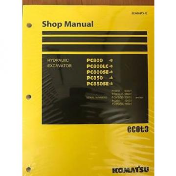 Komatsu PC800-8 PC800LC-8 PC800SE-8 PC850-8 PC850SE-8 Repair Manual Shop