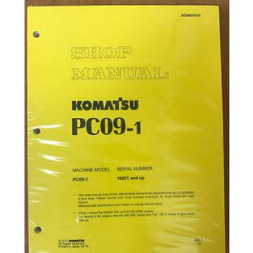 Komatsu Service PC09-1 Shop Manual Repair Book NEW