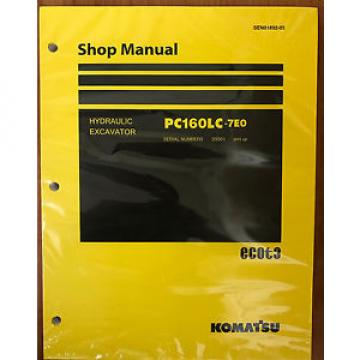Komatsu Service PC160LC-7E0 Shop Repair Manual NEW