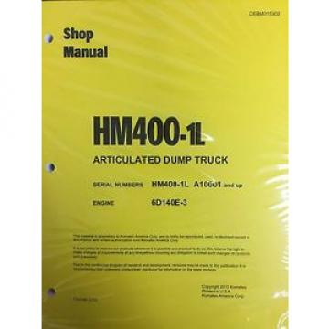 Komatsu HM400-1L Shop Service Manual Articulated Dump Truck