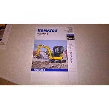 komatsu pc27mr - 2 excavator sale brochure