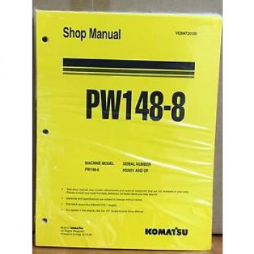 Komatsu Service PW140-7 Excavator Shop Manual NEW REPAIR