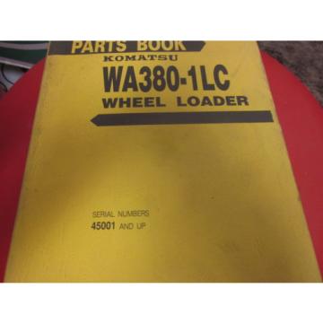 Komatsu WA380-1LC Wheel Loader Parts Book Manual s/n 45001 Up