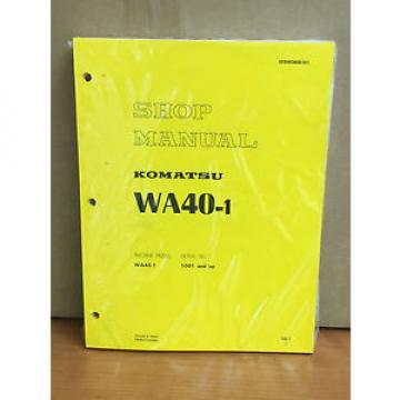 Komatsu WA40-1 Wheel Loader Shop Service Repair Manual