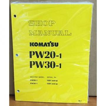 Komatsu Service PW20-1 PW30-1 Excavator Shop Manual NEW REPAIR