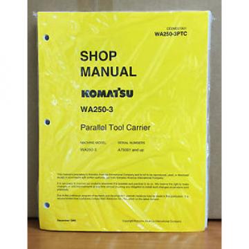 Komatsu WA250-3 Parallel Tool Carrier Wheel Loader Shop Service Repair Manual