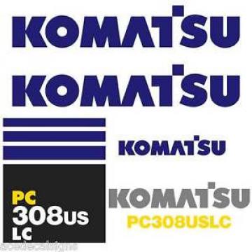 PC308USLC Decals PC308US Stickers Komatsu Decals Komatsu Stickers- New Decal Kit