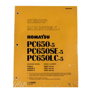 Komatsu Service PC650-5, PC650SE-5, PC650LC-5 Manual