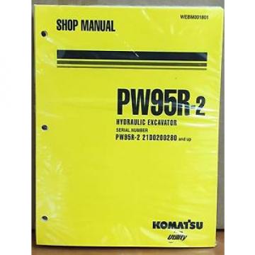 Komatsu Service PW95R-2 Excavator Shop Manual NEW REPAIR