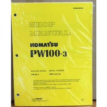 Komatsu Service PW100-3 Excavator Shop Manual NEW REPAIR