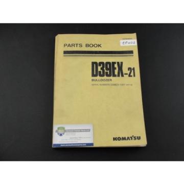 Komatsu D39EX-21 bulldozer parts book manual PEPB080600