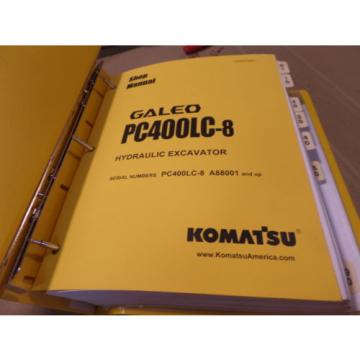 KOMATSU PC400LC-8 GALEO HYDRAULIC EXCAVATOR SHOP MANUAL S/N A88001 &amp; UP