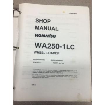 KOMATSU WA250-1LC Wheel Loader Shop Manual / Service Repair Maintenance