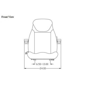 Seat Assembly for Komatsu Wheel Loader WA30-2 WA40-3 WA70-1 WA80-3 WA100-1