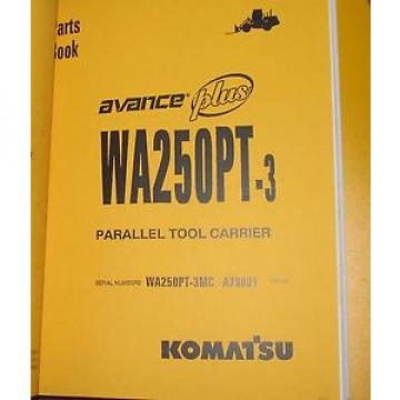 PARTS MANUAL FOR WA250PT-3 SERIAL A78000 KOMATSU WHEEL LOADER