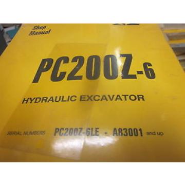 Komatsu PC200Z-6 Hydraulic Excavator Repair Shop Manual