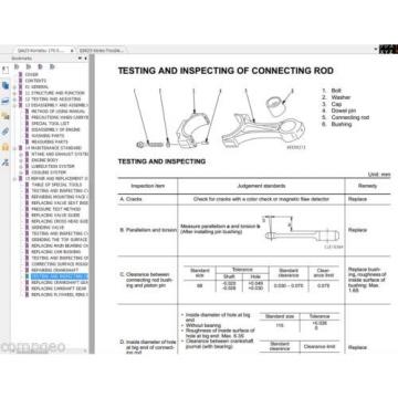 CUMMINS QSK23 / Komatsu 170-3 ENGINE  Shop Rebuild Service Manual WORKSHOP
