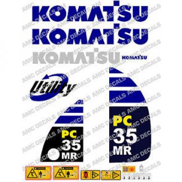 KOMATSU PC35MR DIGGER DECAL STICKER SET